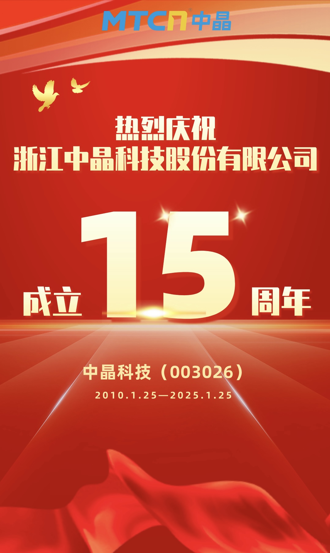 中晶科技15周年|奮進十五載，揚帆向未來